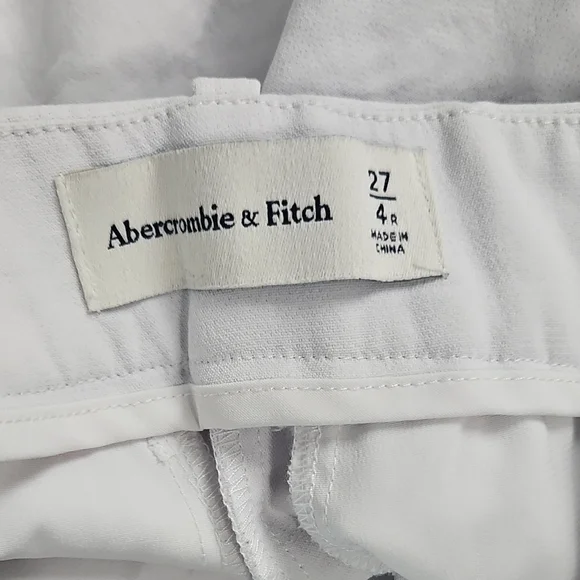 Abercrombie & Fitch White Wide-Leg Pants - Picture 2 of 2